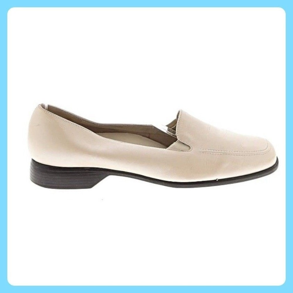 Munro American Metallic Champagne Leather‎ Loafers Square Toe M180071 Womens 7 W